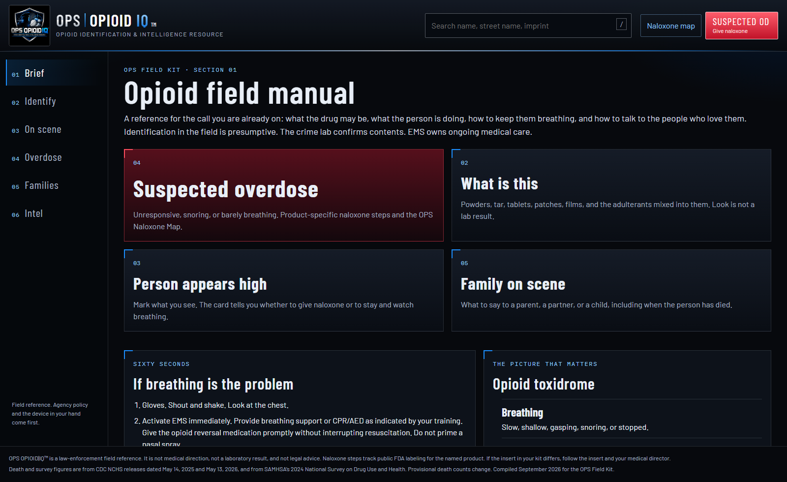 OPS OPIOID IQ opioid field manual